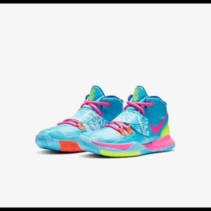 Nike Kyrie 6 Pool Blue Pink Yellow Orange Sneaker